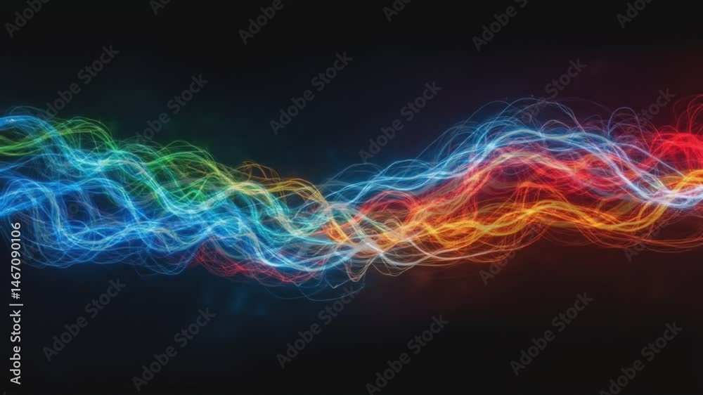 Dynamic and colorful wave pattern energy flows, representing the interconnectedness of data in a digital world, with vibrant hues and movement. Dynamic and colorful wave pattern energy flows, representing the interconnectedness of data in a digital world, with vibrant hues and movement.