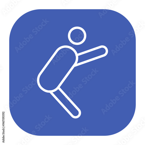 Athlete Stretching Icon