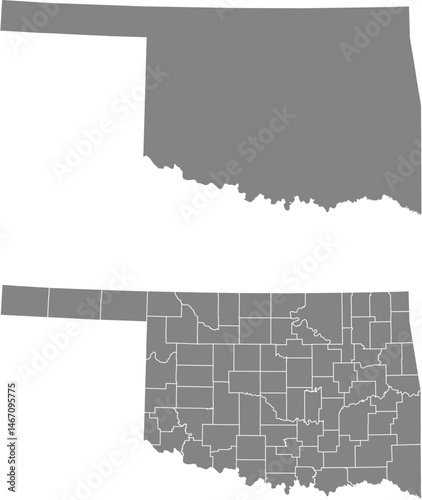 vector of Oklahoma map