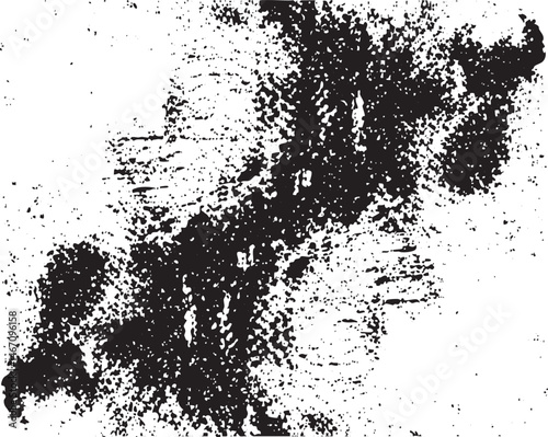 A textured abstract black and white of a blurred landscape.