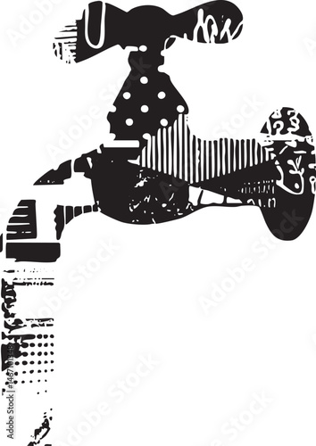 A silhouetted figure speaks into a vintage telephone.