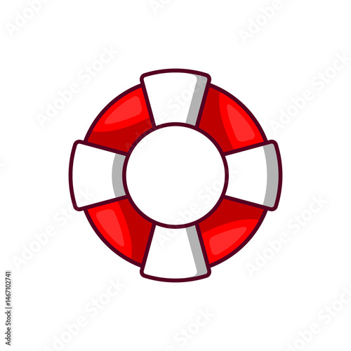 lifebuoy vector icon illustration isolated on white background