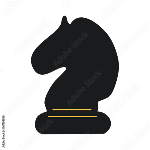 Chess Knight Icon – Horse Strategy Piece Vector