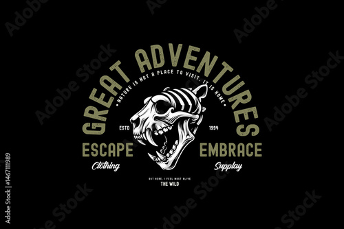Outdoor graphic tee design streetwear style modern tee design