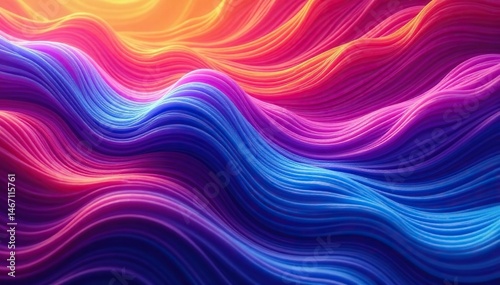 Abstract wavy lines, flowing seamless texture, stylish, digital