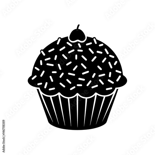 a giant cupcake with sprinkles and frosting 