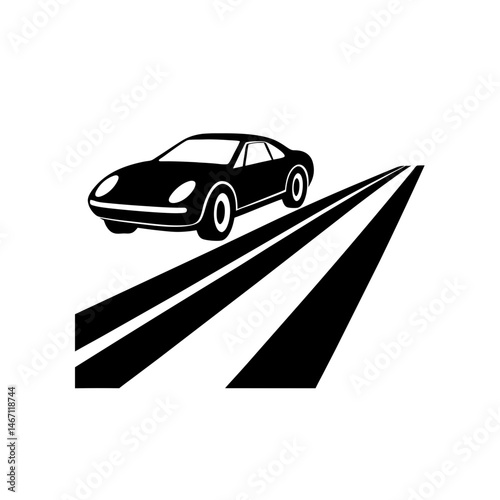 a red sports car speeding down a highway