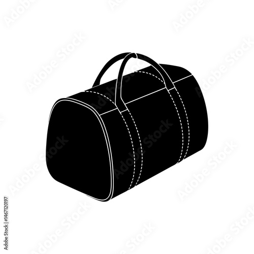 duffle bag  a small canvas or leather duffle bag 