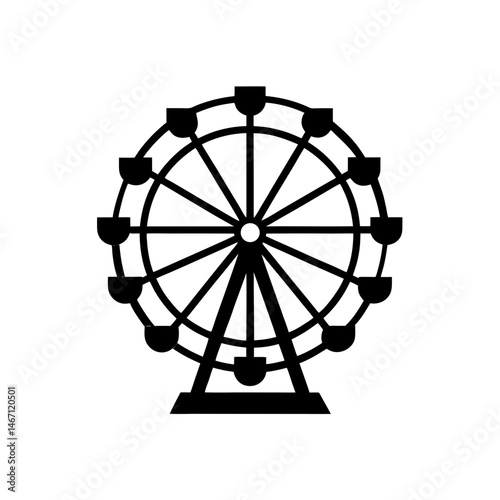 ferris wheel  a colorful ferris wheel rendered 