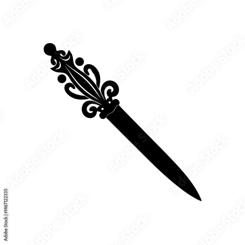 letter opener  a decorative metal letter opener 