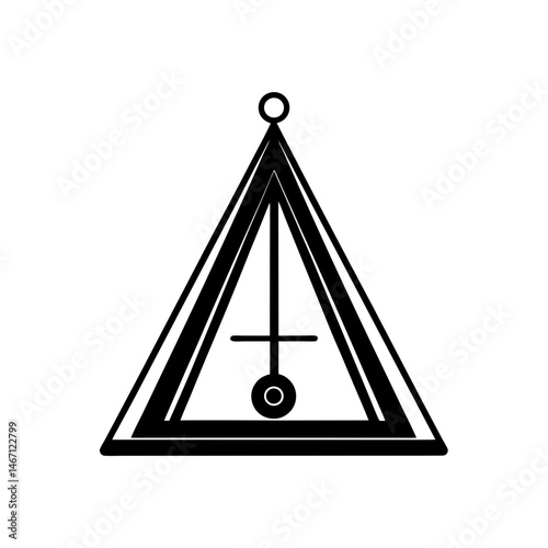 metronome  a classic pyramid shaped wooden metrono.svg