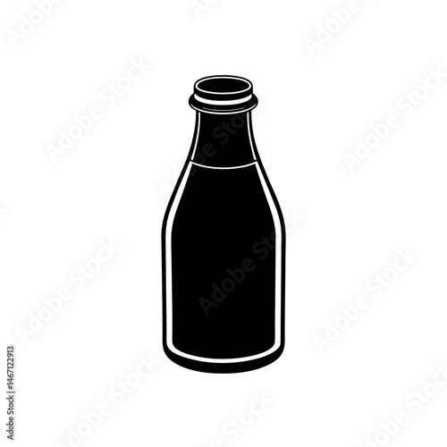 milk bottle  a classic glass milk bottle  possibly.svg