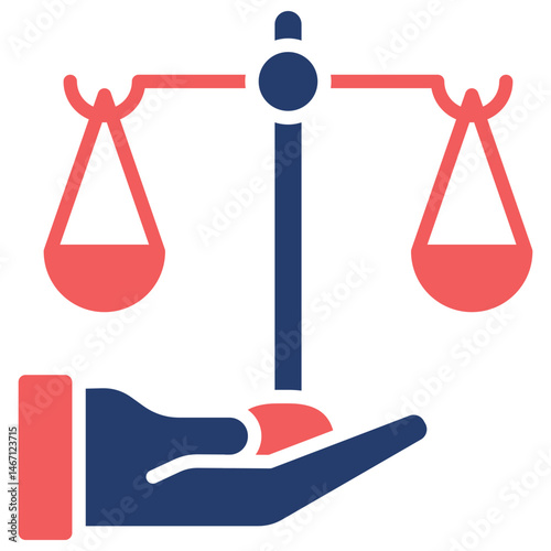 Legal Advice glyph color icon