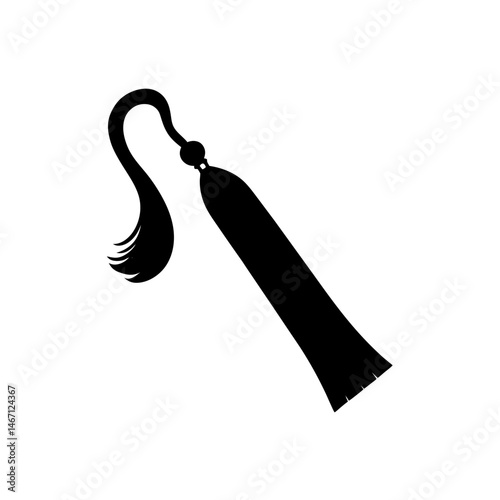 tassel bookmark  a long fabric bookmark withe