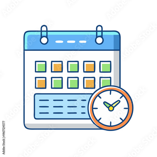 Calendar appointment schedule reminder date time management planning event organization concept
