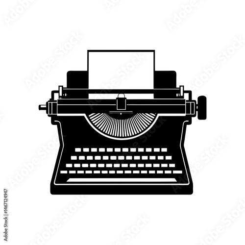 typewriter  a vintage mechanical typewriter  keys .svg