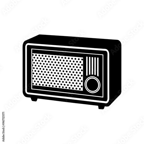 vintage radio  a tabletop radio with dials 