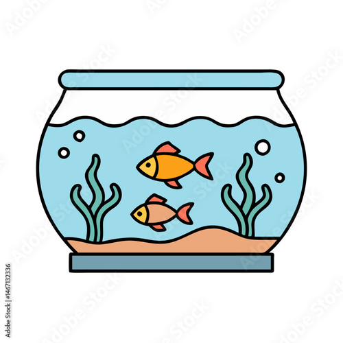 Aquarium fish tank bowl pet water sea ocean life aquatic goldfish bubbles coral reef animal