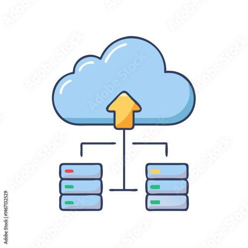 Cloud download data storage mobile phone application arrow information technology service sync backup