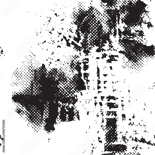 A textured distressed portrait of a human face.