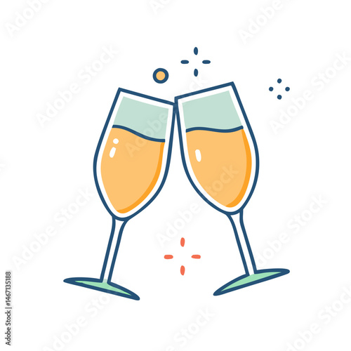 Champagne glasses toast celebration cheers drink alcohol wine love heart party event wedding anniversary