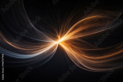 Abstract background of long exposure light