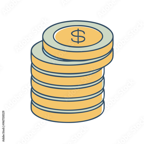 Gold coins money finance currency wealth investment savings dollar cash rich economy income coins
