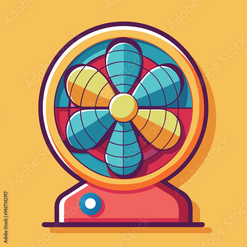 portable fan vector