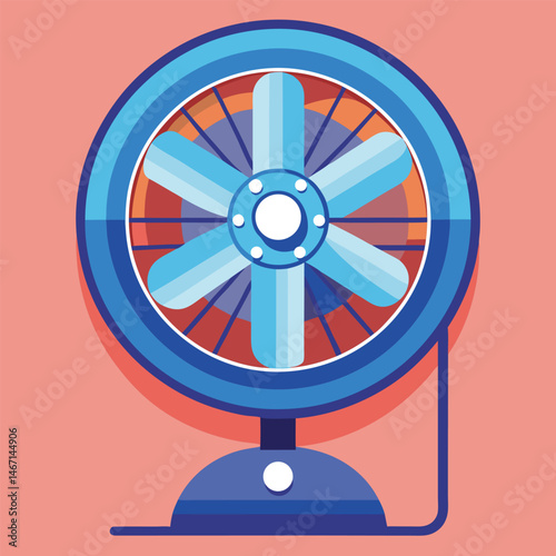 portable fan vector