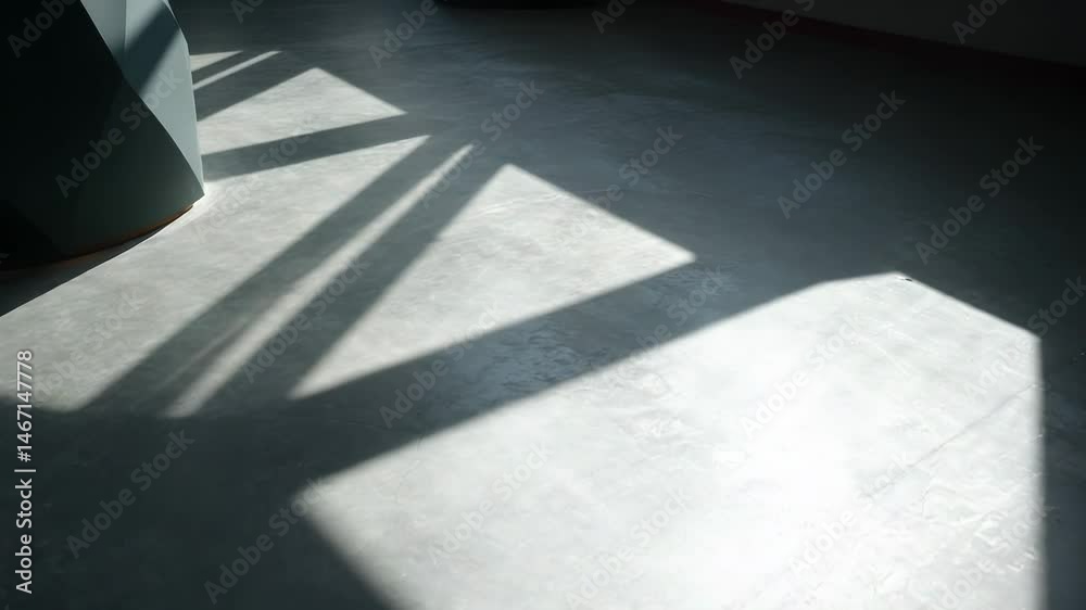 Abstract shadows on concrete floor Abstract shadows on concrete floor
