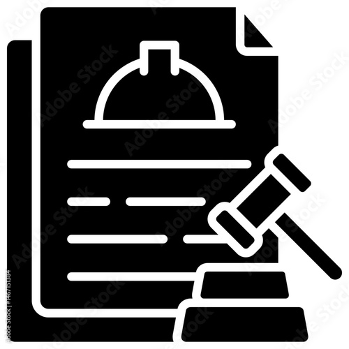 Labour Law glyph icon