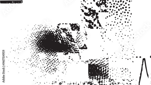 A blurred fragmented portrait of a person with an outstretched hand.