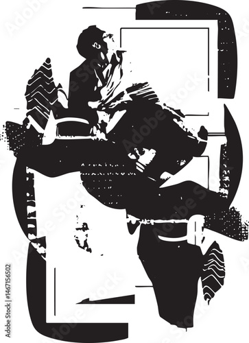A solitary figure sits pensively in a darkened room holding a lit object.