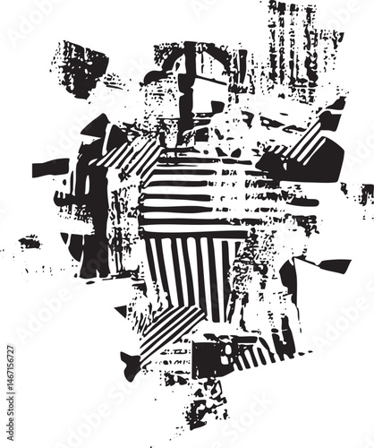 A distressed textured of a musical instrument.