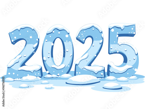 ice word 2025 winter ice done inwinter style photo