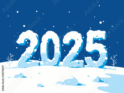ice word 2025 winter ice done inwinter style photo