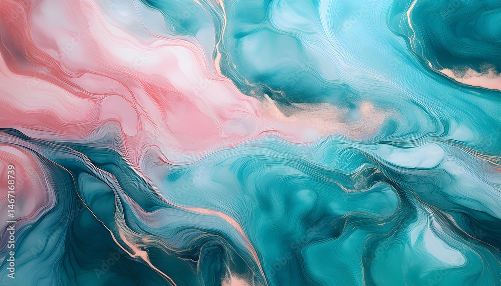 Obraz premium Abstract surreal marble Ocean Mirage background