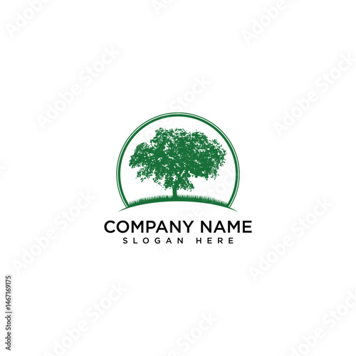 Landscape logo icon design isolated white background