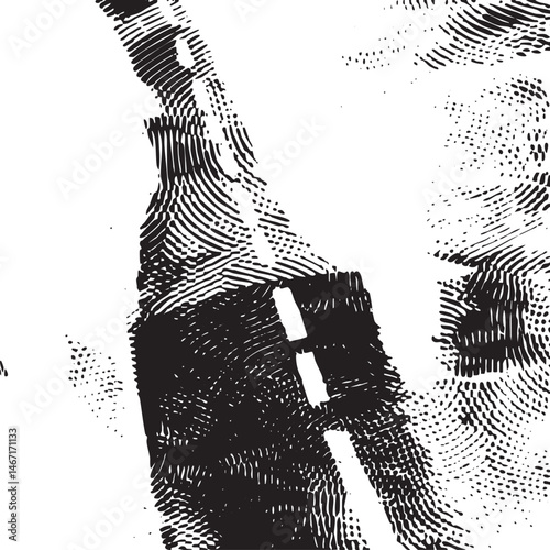 A person’s hand gestures intently towards the viewer.