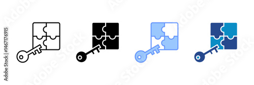 Problem Solving Icon Set Multiple Style Collection