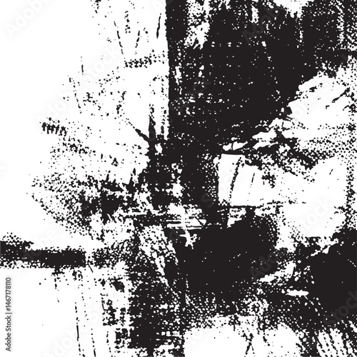 A stark black and white of a textured tree trunk.