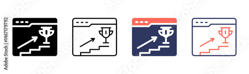 Web Traffic icon sheet multiple style collection