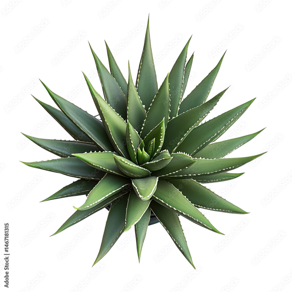 aloe vera plant on isolated background isolated