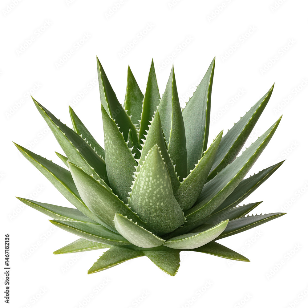aloe vera plant on isolated background isolated