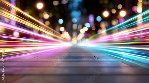 Streaking City Lights at Night with Abstract Motion Blur