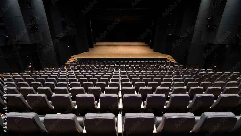 Naklejka premium Empty theater seating area