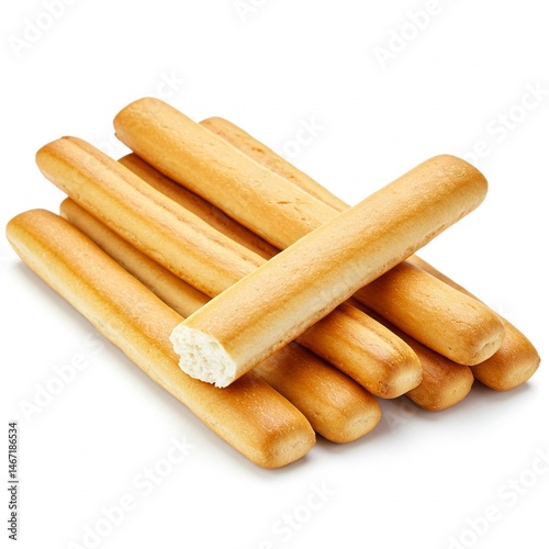 Breadsticks isolated on white