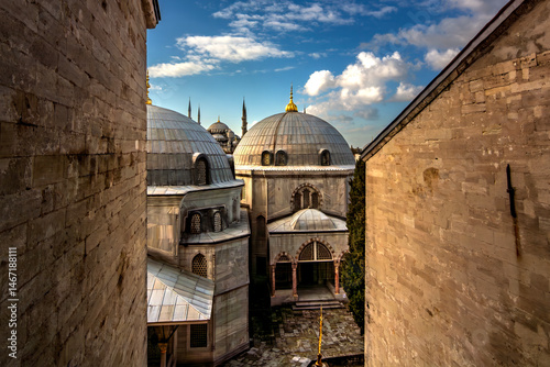 Cuadro en lienzo View of Sultanahmet Mosque from Hagia Sophia Mosque