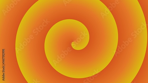 Hypnotic orange and yellow spiral gradient
