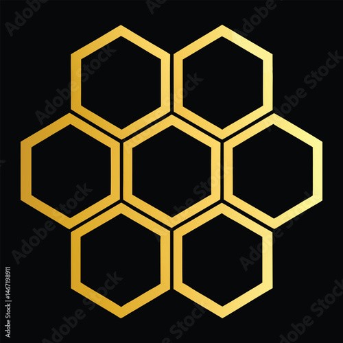 Golden Honeycomb Hexagon Structure